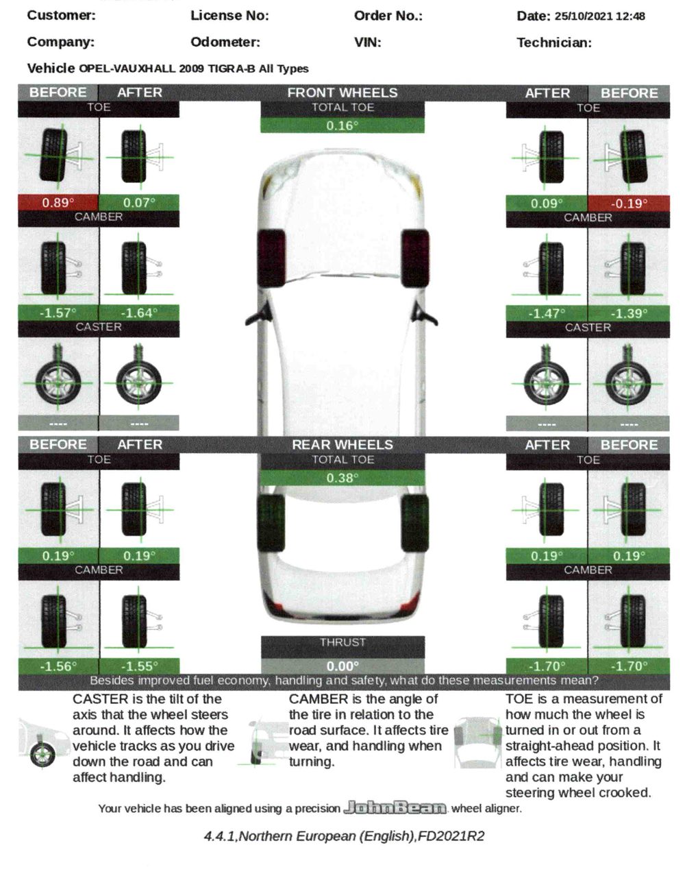 Wheel Alignment service in Crawley from Webber Motor Company - 01293 586258